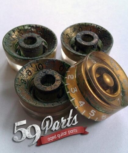 59PARTS SET OF 4 HAND AGED SPEEDKNOBS