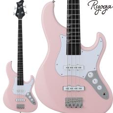 RYOGA VAL-BASS Shell Pink エレキベース ジャズベースタイプ ベイクドメイプルネック ピンク