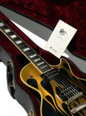 Gibson Custom Shop 1957 Les Paul Custom Ebony Gold Flame 2002_5