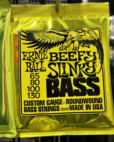 ERNIE BALL 【即納可】Beefy Slinky Nickel Wound Electric Bass Strings 65-130[2840]【G-CLUB渋谷web】