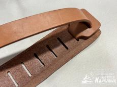 clef de fa ハンドメイド 本革  ストラップ レザーカービング ひまわり_4