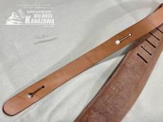 clef de fa ハンドメイド 本革  ストラップ レザーカービング ひまわり_5