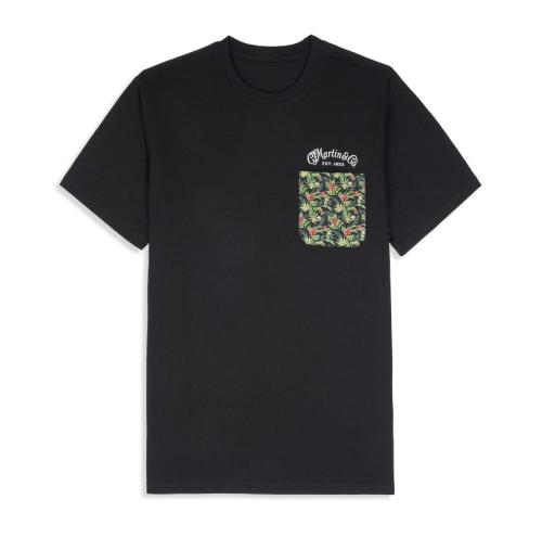 Martin O'ahu Collection Pocket T-Shirt Mサイズ 18CM0245M【マーチンロゴ入りTシャツ】【ボタニカル柄】