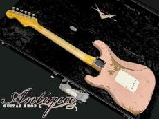 Fender Custom Shop LTD Series 1962 Stratocaster HSS 2021 Shell Pink Heavy Relic w/HW-PU & Black RWFB "Dead Stock Mint"_3
