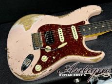 Fender Custom Shop LTD Series 1962 Stratocaster HSS 2021 Shell Pink Heavy Relic w/HW-PU & Black RWFB "Dead Stock Mint"_4