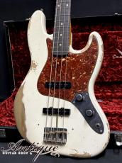 Fender Custom Shop 1960 Jazz Bass 2020 Olympic White Heavy Relic /C-Stack Knob w/HW-PU & Dark RW-FB "Dead Stock Mint"_2