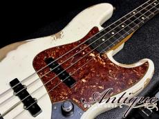 Fender Custom Shop 1960 Jazz Bass 2020 Olympic White Heavy Relic /C-Stack Knob w/HW-PU & Dark RW-FB "Dead Stock Mint"_7