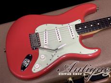Fender Custom Shop TBC 1960 Stratocaster 2017 Fiesta Red NOS w/Solid Black Rosewood Slab Laminateed FB EX++ "Killer Deep Sound"_4