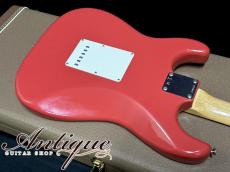 Fender Custom Shop TBC 1960 Stratocaster 2017 Fiesta Red NOS w/Solid Black Rosewood Slab Laminateed FB EX++ "Killer Deep Sound"_5