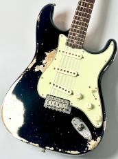Fender Custom Shop  1960 Stratocaster  Heavy Relic Aged Black/Olympic White [ 3.56kg] #CZ588262