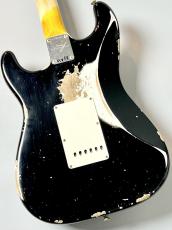 Fender Custom Shop  1960 Stratocaster  Heavy Relic Aged Black/Olympic White [ 3.56kg] #CZ588262_10