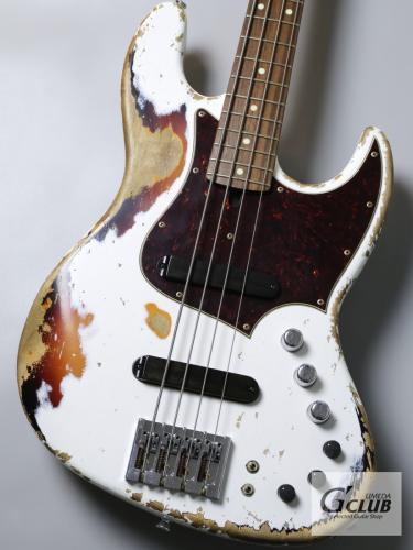 XOTiC Custom Order XJ-1T 4st MH Super Heavy Aged/Olympic White over 3 Tone Sunburst【3.98kg】