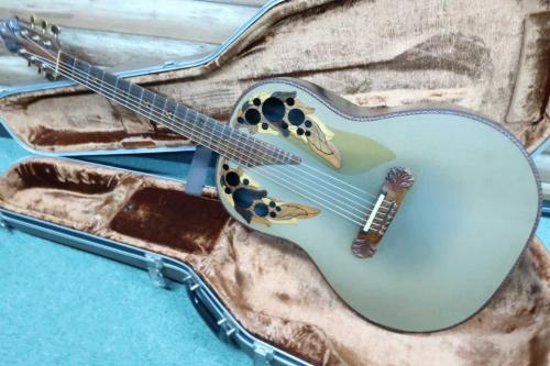 Ovation Super Adamas 1687-9 (Brown) / Original Peg・Deep Bowl・Non Cutaway・Double Adamas Epaulet・Clear guard・Graphite Top・Lyrachord Side and Back・Wood knob・Stereo out 【With Original Brown Case】 1979年製　EXF