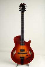 Marchione Guitars Semi-Hollow Rosewood Bridge and Ebony Tailpiece Spruce Top&Figured Maple Back_2