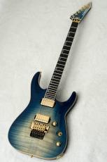 Edwards E-HORIZON-CTM 50TH -Black Aqua Burst C / Blue Pearl Back-_2