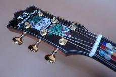 Terry's Terry Premium Terry PTJ-100 MS GRAPE 50th Anniversary Model  / Grape Inlay・Spruce Top・Indian Honduras Rosewood Side and Back・Mahogany 1P NeckTortoise Color Pick guard・With Fishman Ellipse Matrix Blend  Pick_7