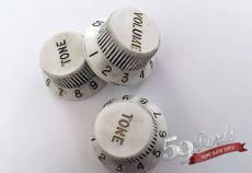 59PARTS SET OF 3 HAND AGED FENDER NYLON KNOBS/ノブ/ビンテージパーツ/全国一律送料無料_2