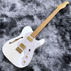 XOTiC XTC-3 Thinline White Pearl Light Aged w/5A Roasted Flame Maple Neck【WINTER SELECTION特価】_2