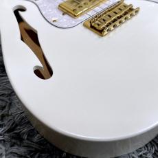 XOTiC XTC-3 Thinline White Pearl Light Aged w/5A Roasted Flame Maple Neck【WINTER SELECTION特価】_3