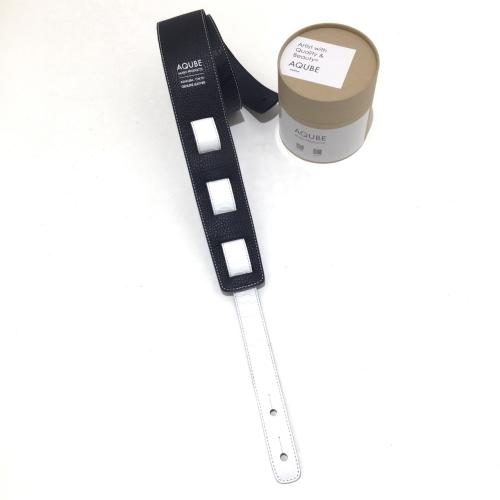 AQUBE SLIM・M (Black&White)【ハンドメイド本革ストラップ】【当店オリジナルオーダー品】