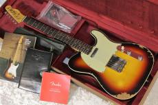 Fender Custom Shop 【漆黒指板個体】1960 Telecaster Custom Heavy Relic 3-Color Sunburst #CZ576807【3.36kg】