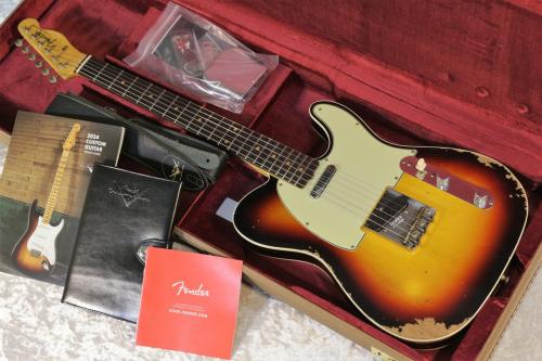 Fender Custom Shop 【漆黒指板個体】1960 Telecaster Custom Heavy Relic 3-Color Sunburst #CZ576807【3.36kg】