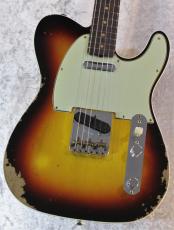 Fender Custom Shop 【漆黒指板個体】1960 Telecaster Custom Heavy Relic 3-Color Sunburst #CZ576807【3.36kg】_2
