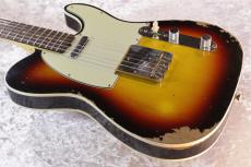 Fender Custom Shop 【漆黒指板個体】1960 Telecaster Custom Heavy Relic 3-Color Sunburst #CZ576807【3.36kg】_3
