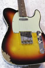 Fender Custom Shop 【漆黒指板個体】1960 Telecaster Custom Heavy Relic 3-Color Sunburst #CZ576807【3.36kg】_6
