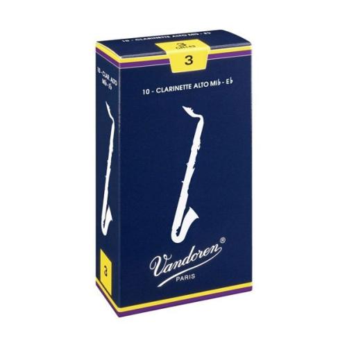 VANDOREN トラディショナル 【硬さ:3】【青箱】 リード アルトクラリネット用