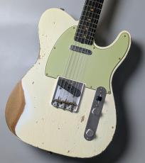 Fender Custom Shop 1961 Telecaster Heavy Relic - AGED OLYMPIC WHITE- CZ586415 3.38kg