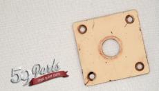 59PARTS HISTORIC CREAM 1959 AGED JACK PLATE w/SCREWS GIBSON LES PAUL RELIC/ジャックプレート/全国一律送料無料_3