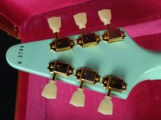 Gibson 1958 Korina Flying V Reissue VOS Kerry Green White Pickguard GH_10