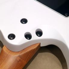 Balaguer Guitars Diablo Standard with Evertune Bridge, Satin Trans White_10