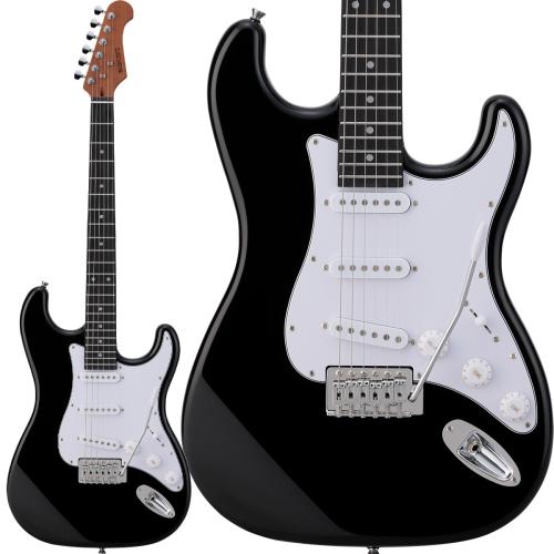 BUSKER'S BST-Standard BLK ストラトキャスタータイプ ローステッドメイプルネック ブラック