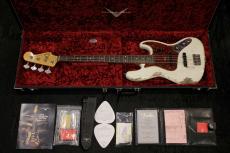 Fender Custom Shop 2019 Custom Built '61 Jazz Bass Heavy Relic /Olympic White #CZ543716【4.13kg】_11