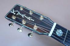 K.Yairi YF-00045 Special CTM / Solid Engelmann Spruce Top・Solid Madagascar Rosewood Back and Side・Original Open Back peg・000-45 Type All Abalone Trim and Rosette・Long Saddle・Kazuo Yairi. Signed【With Original _7