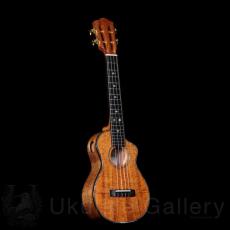 KOU ukulele Concert LN A-model Cutaway - Premium curly koa -_2