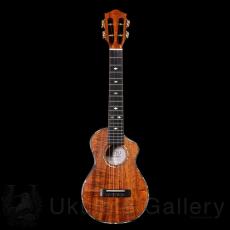 KOU ukulele Concert LN A-model Cutaway - Premium curly koa -_4