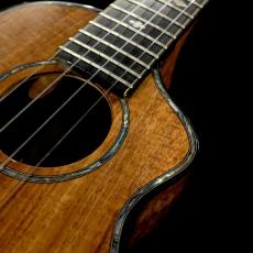 KOU ukulele Concert LN A-model Cutaway - Premium curly koa -_9