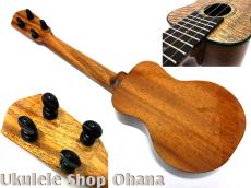 Matsui Ukulele [Laughing]ソプラノロング ハワイアンカーリーマンゴー/ホンジュラスマホガニー #275_2
