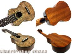 Matsui Ukulele [Laughing]ソプラノロング ハワイアンカーリーマンゴー/ホンジュラスマホガニー #275_3