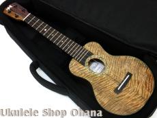 Matsui Ukulele [Laughing]ソプラノロング ハワイアンカーリーマンゴー/ホンジュラスマホガニー #275_5