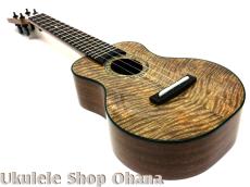 Matsui Ukulele [Laughing]ソプラノロング ハワイアンカーリーマンゴー/ホンジュラスマホガニー #275_8