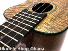 Matsui Ukulele [Laughing]ソプラノロング ハワイアンカーリーマンゴー/ホンジュラスマホガニー #275_14