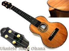 Kikolele コンサート ハワイアンカーリーキューバンマホガニー #79 師走のウクレレ展出展モデル