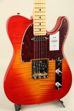 Fender 2024 Collection Hybrid II Telecaster Flame Sunset Orange Transparent【S/N JD24025774 】_9