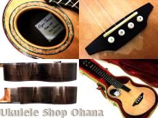 Kikolele [OGRE] テナー ウエスタンレッドシダー/マダガスカルローズウッド #84 師走のウクレレ展出展モデル_4