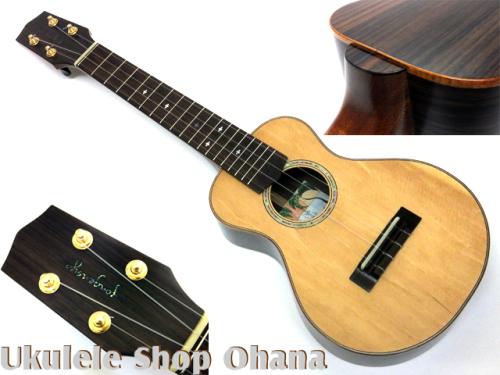 四弦舎 [ML381]リトルコンサート ベアクロウシトカスプルース1P/インディアンローズウッド #25493 師走のウクレレ展出展モデル