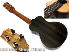 四弦舎 [ML381]リトルコンサート ベアクロウシトカスプルース1P/インディアンローズウッド #25493 師走のウクレレ展出展モデル_2